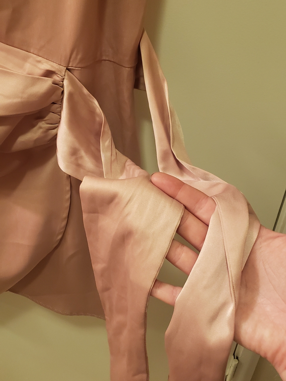 Lulus - Meant to Be Together Dusty Pink Satin One-Shoulder Mini Dress - Picture 10 of 10